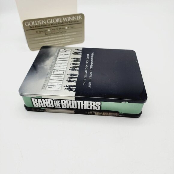 Band of Brothers DVD Set Tin Steelcase Box with Sleeve 6 discs HBO mini Series - Picture 8 of 12
